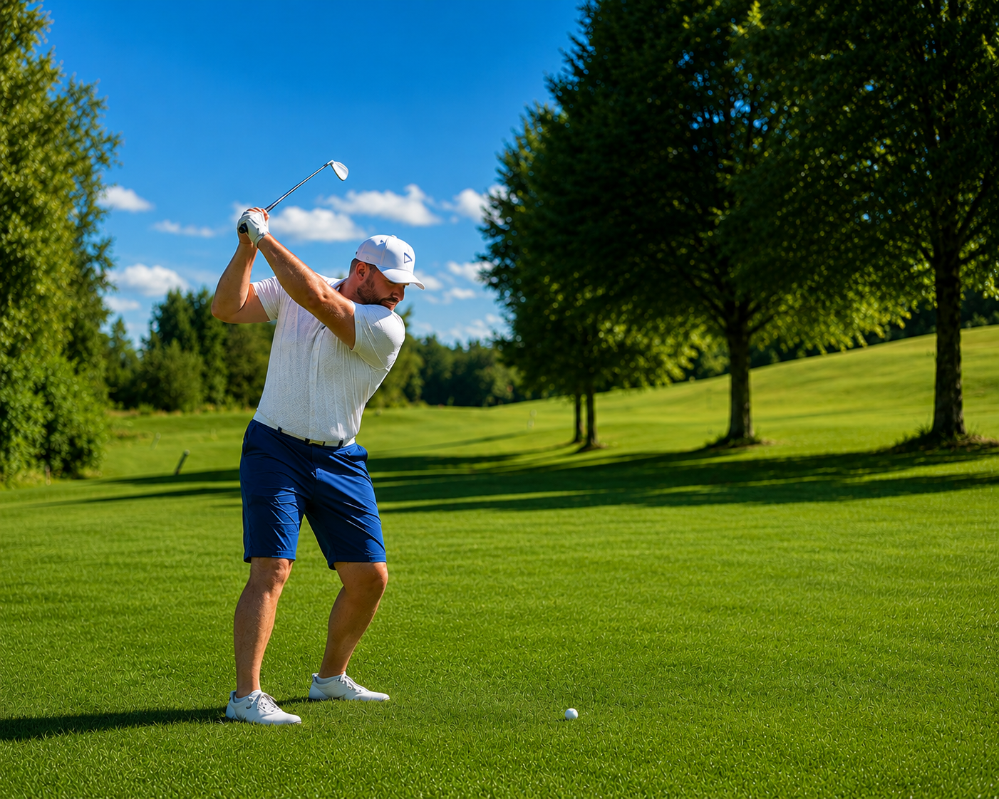 Felix Neumeier im Golfschwung